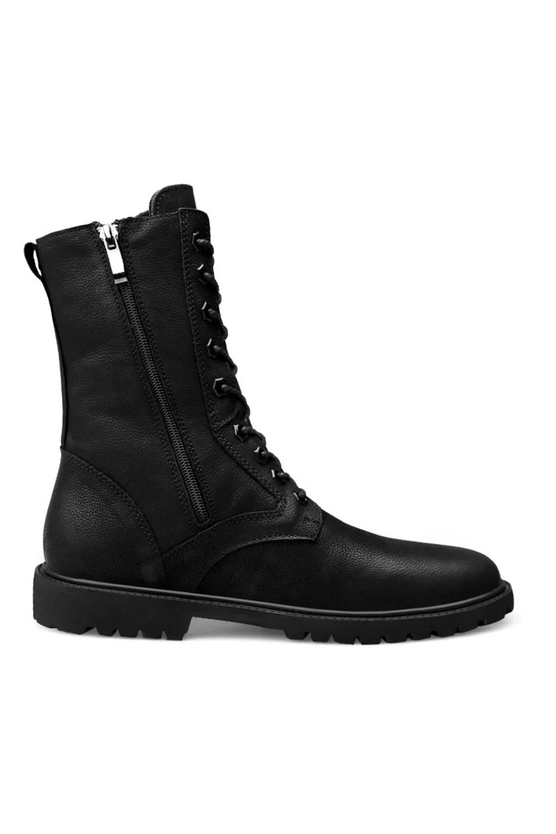 Winter Men High Leather Boots Combat Tactical Shoes