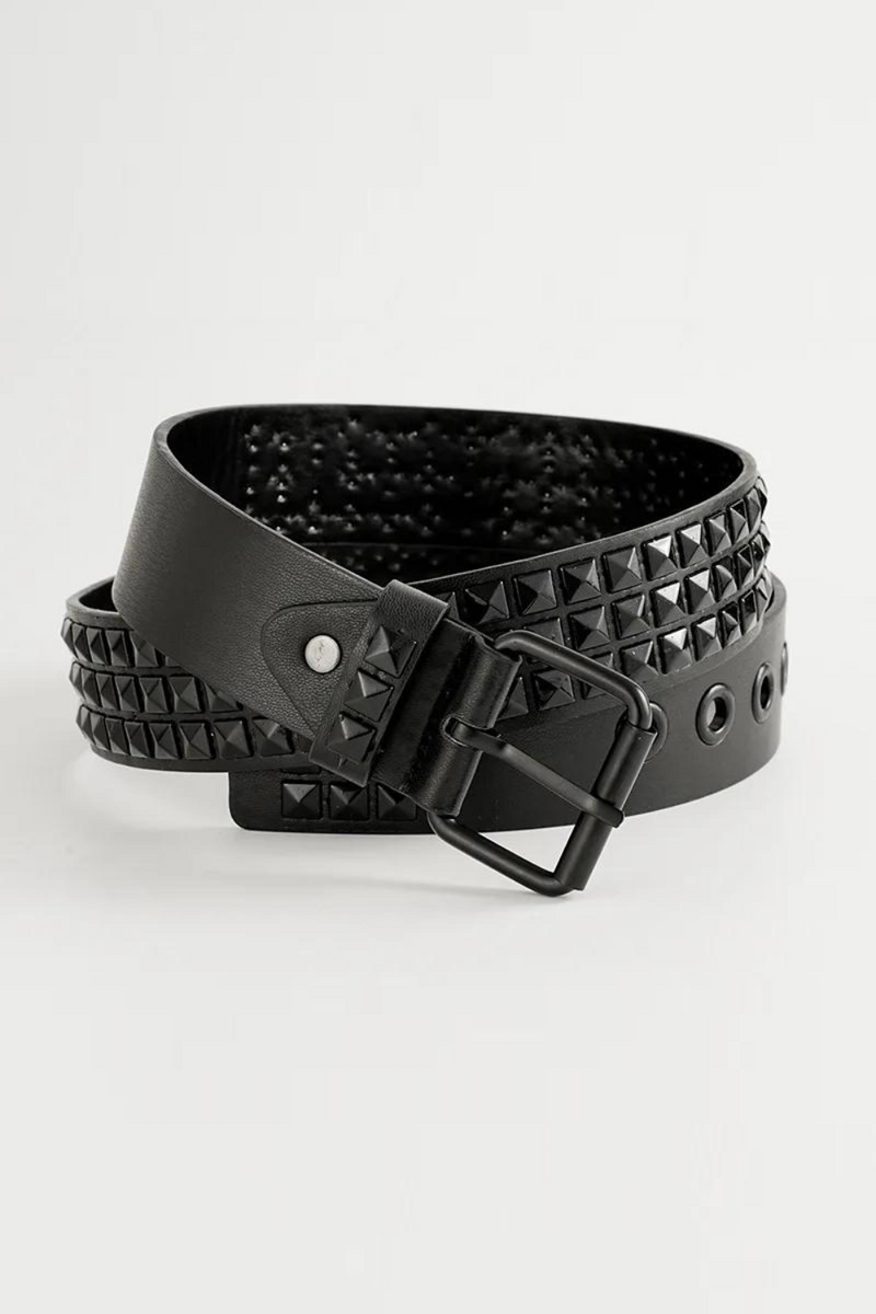 Universal Black Solid Colour Leather Jeans Accessories Casual Belt