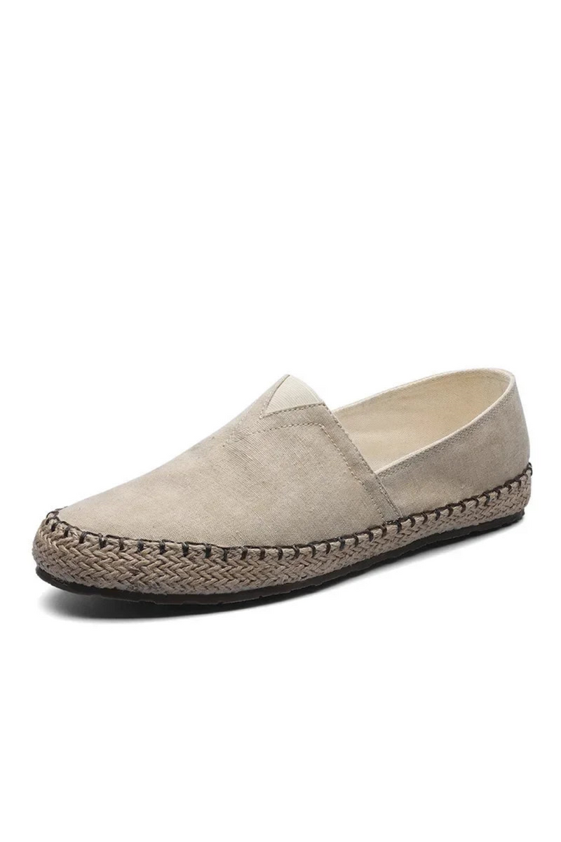 Men's Flat Shoes Hemp Flats for Men Male Loafers Shoes