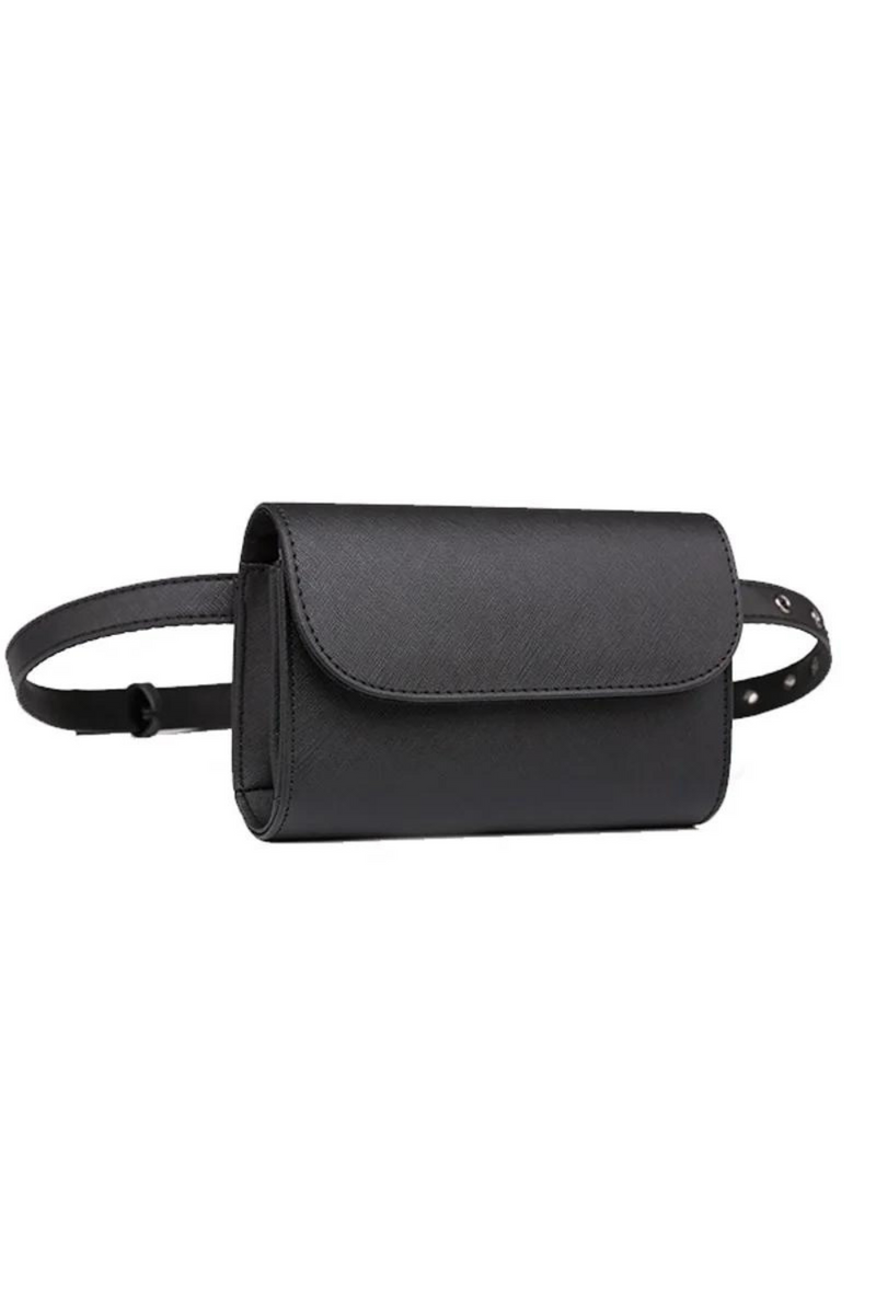 Waist Packs Small Fanny Pack Women Black Waist Belt Bag Adjustable Hip Bag for Girls Bum Pouch