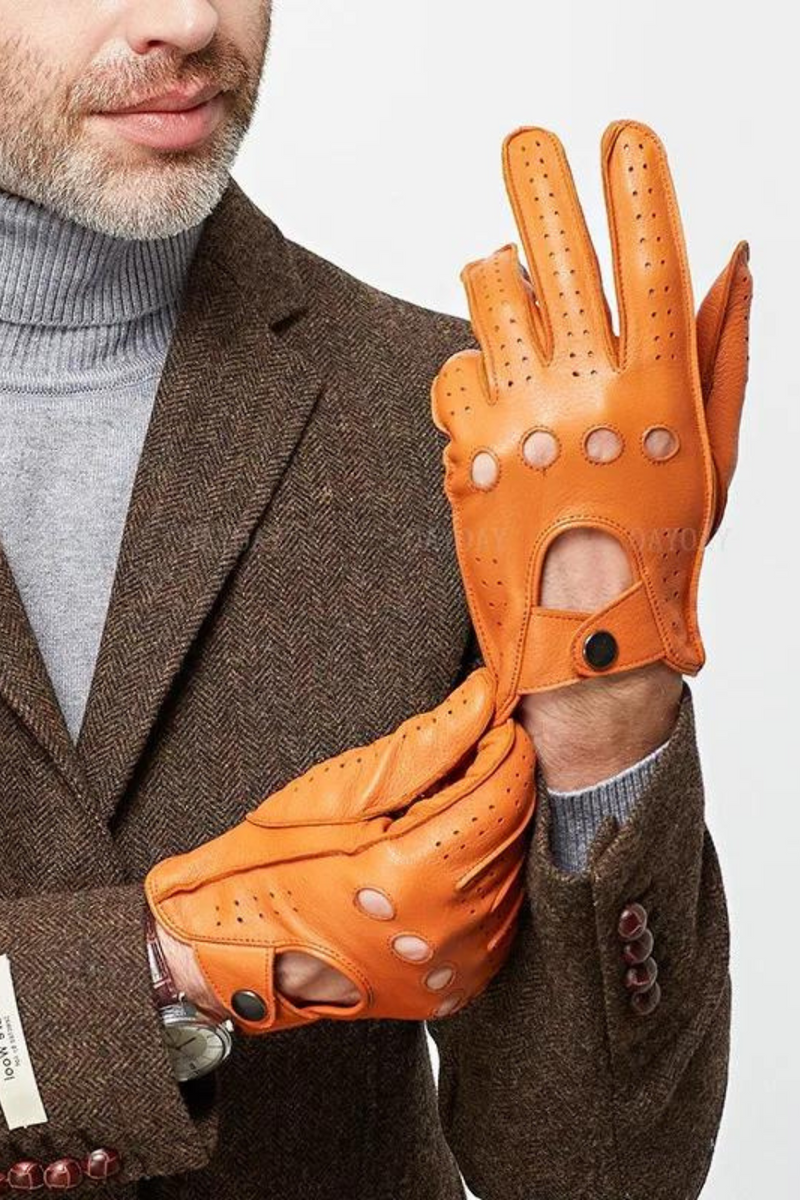 Spring Genuine Leather Glove Men