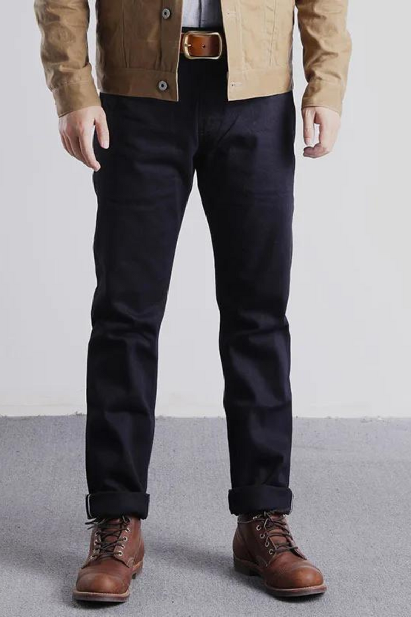 Trousers Men Casual Raw Denim Jean Pants