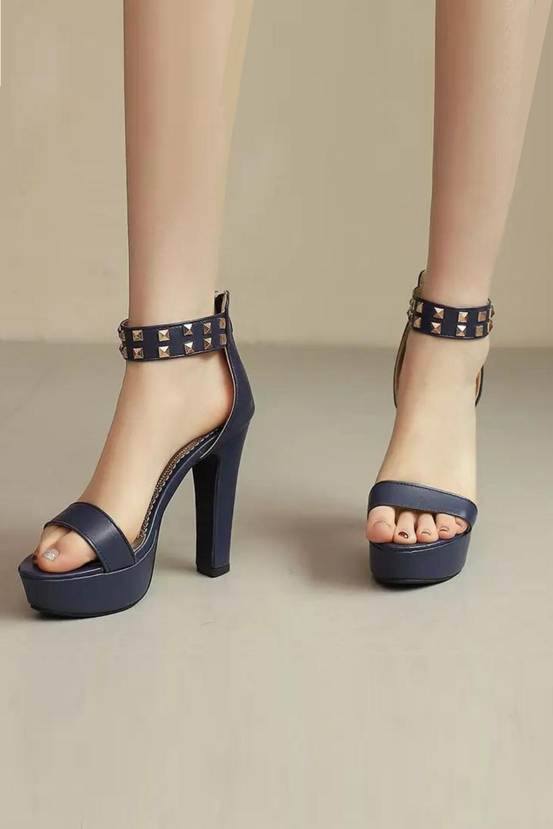 Female Sandals Open Toe High Heels 11.5cm Platform 2.5cm