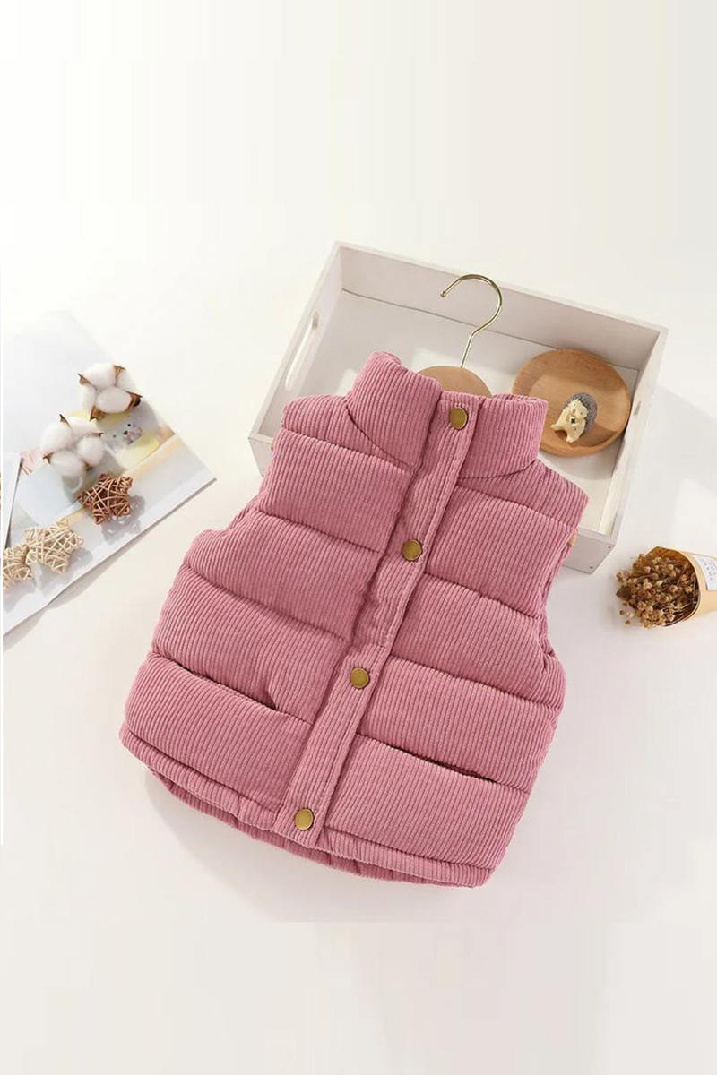 Winter Boys Warm Coats Baby Thicken Vest Kids Jacket Vest Autumn Girls Outerwear