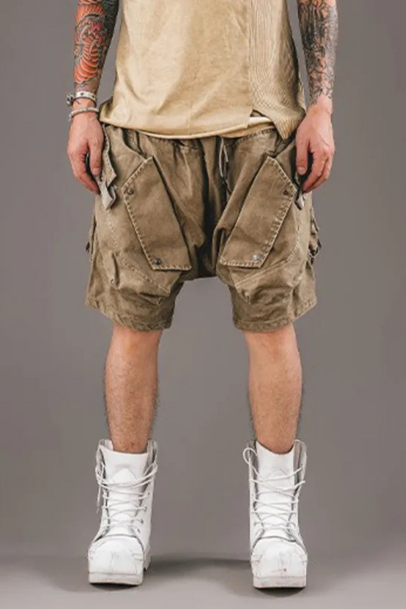 Summer Waste Land Tactical Casual Shorts Men's Tide Punk Loose Capris