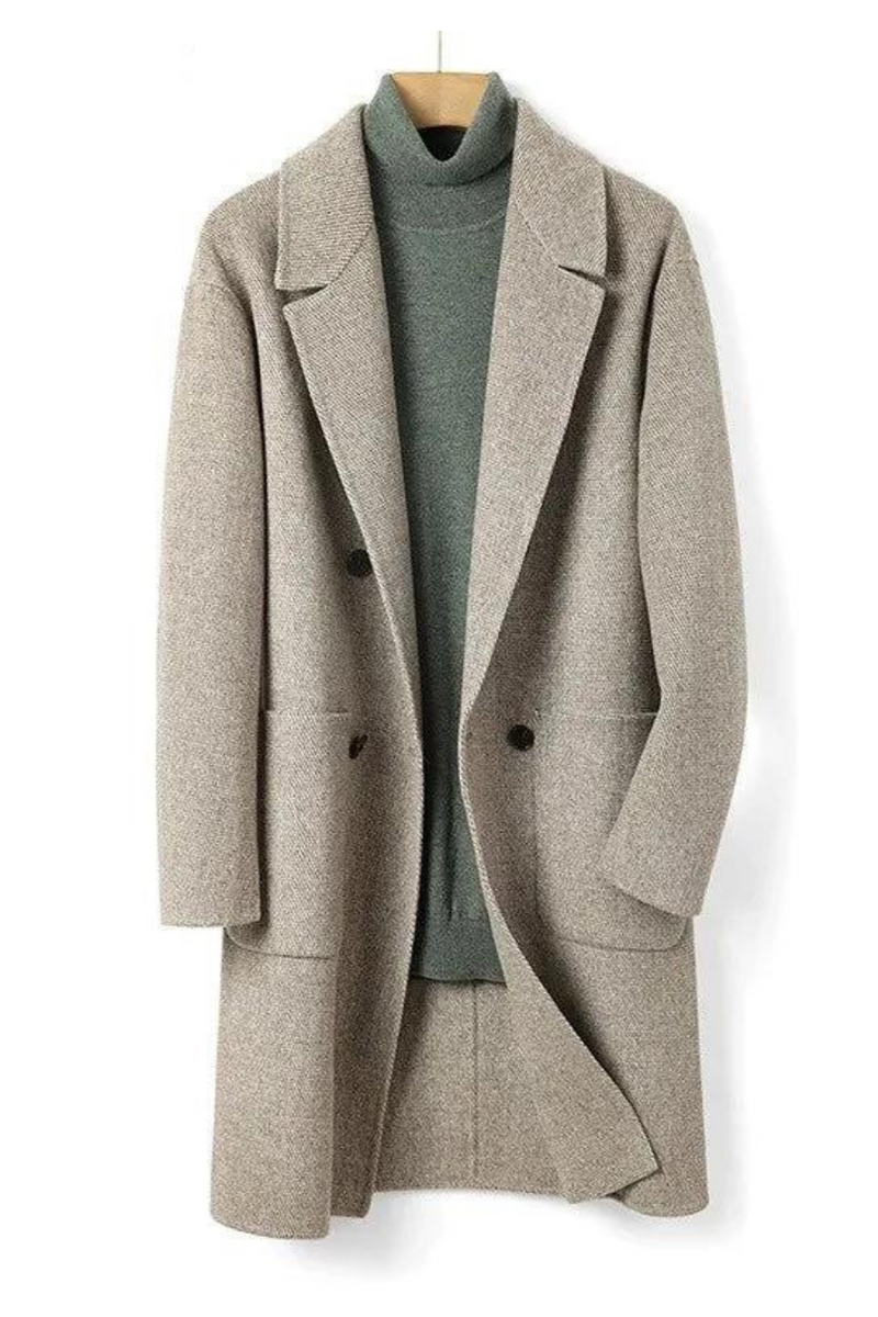 Wool winter thicken Men coat liner woolen Boy long Overcoat