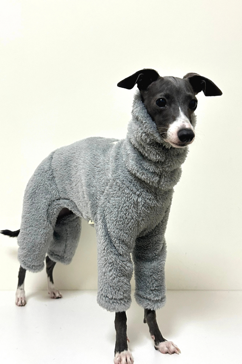 Italian Greyhound Double Side Warm Fleece Dog Coat Whippet Jammies Pajamas Jumpsuit in Winter