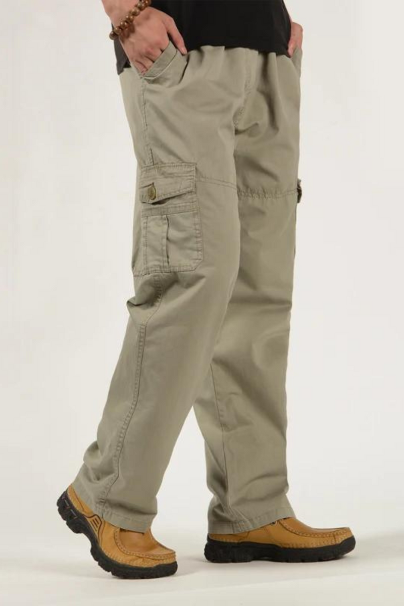 Men's Cargo Pants Trousers Drawstring Tactical Pants