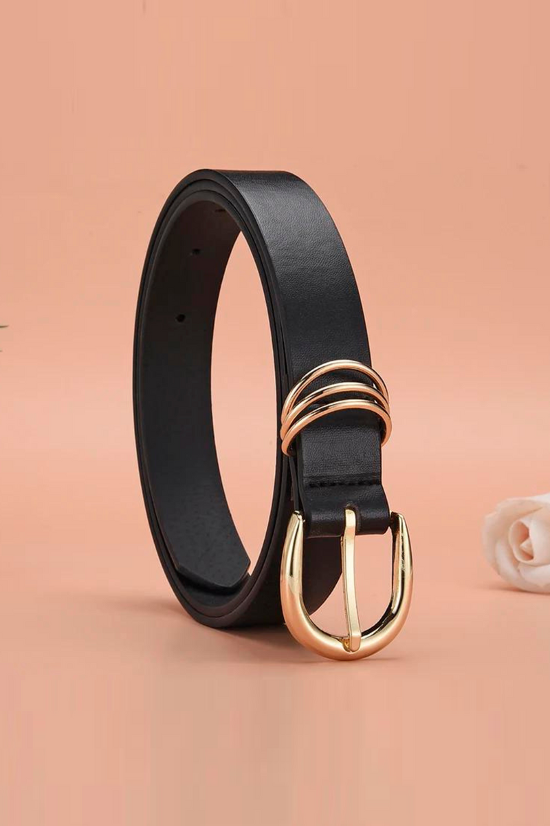 Luxury Designer Black Belts For Women Simple Belt Dress Jean Pants Waistband Belts