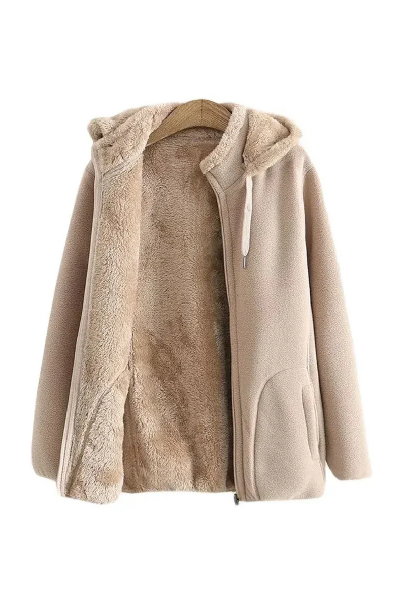 Sweatshirts Hoodies Jacket Women Polar Fleece Coats Zipper-up Casual Tops Female Warm Overcoat