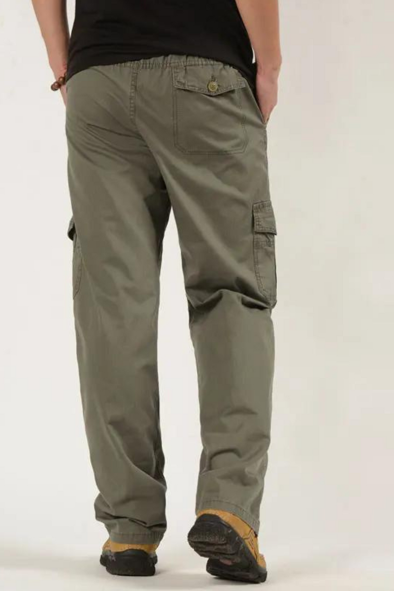 Men's Cargo Pants Trousers Drawstring Tactical Pants