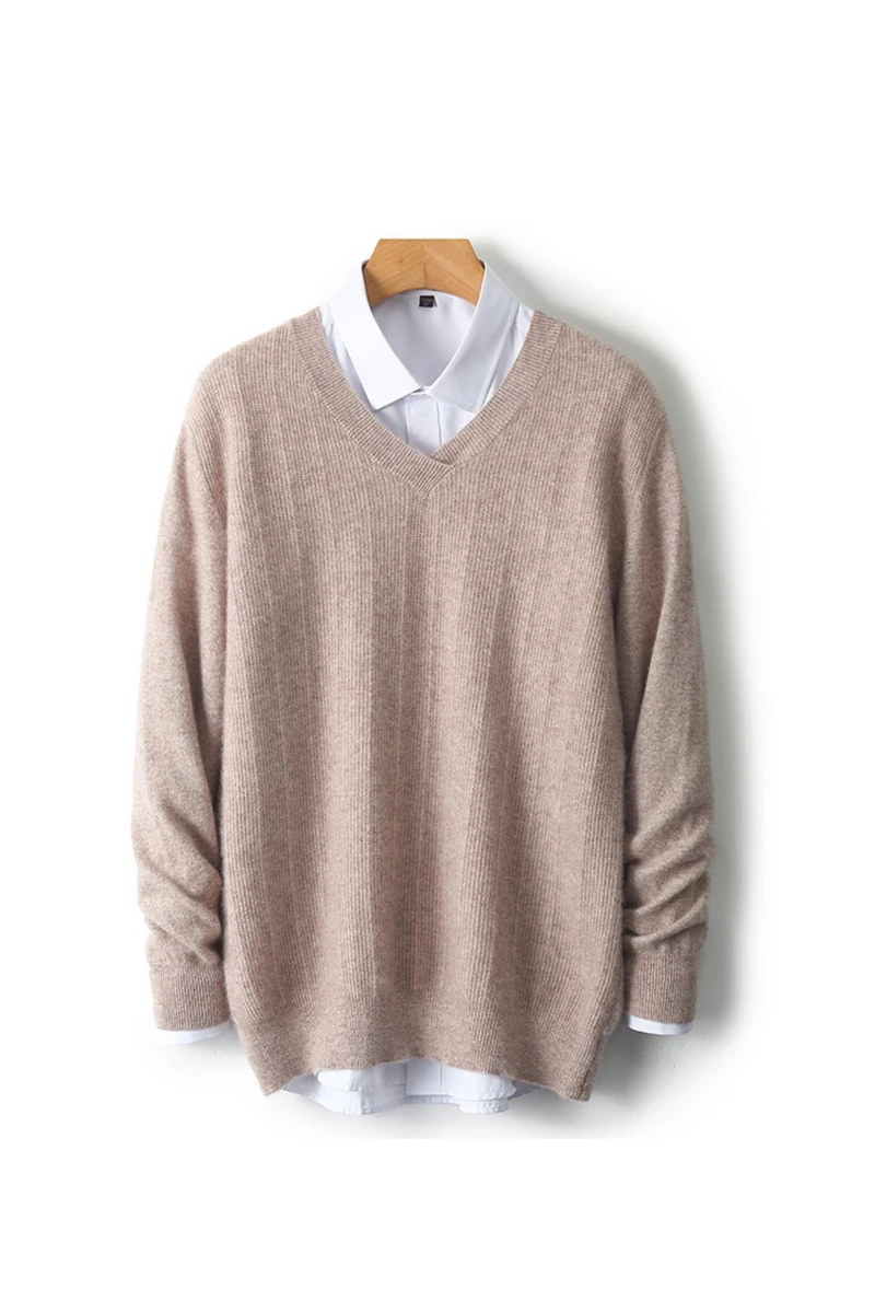 Spring and Autumn Cashmere Sweater Men's Wool Sweater Knitted