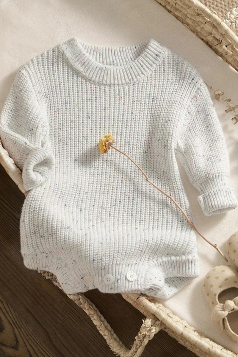 Warm Baby Romper Knit Infant Baby Boy Girl Jumpsuit Playsuit Fall Winter Spring Clothing