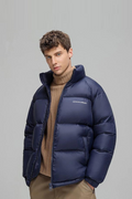 Mens Thickened Warm Down Jacket Cold-proof Windproof Stand Collar Duck Coat Comfort Simple Winter Jackets