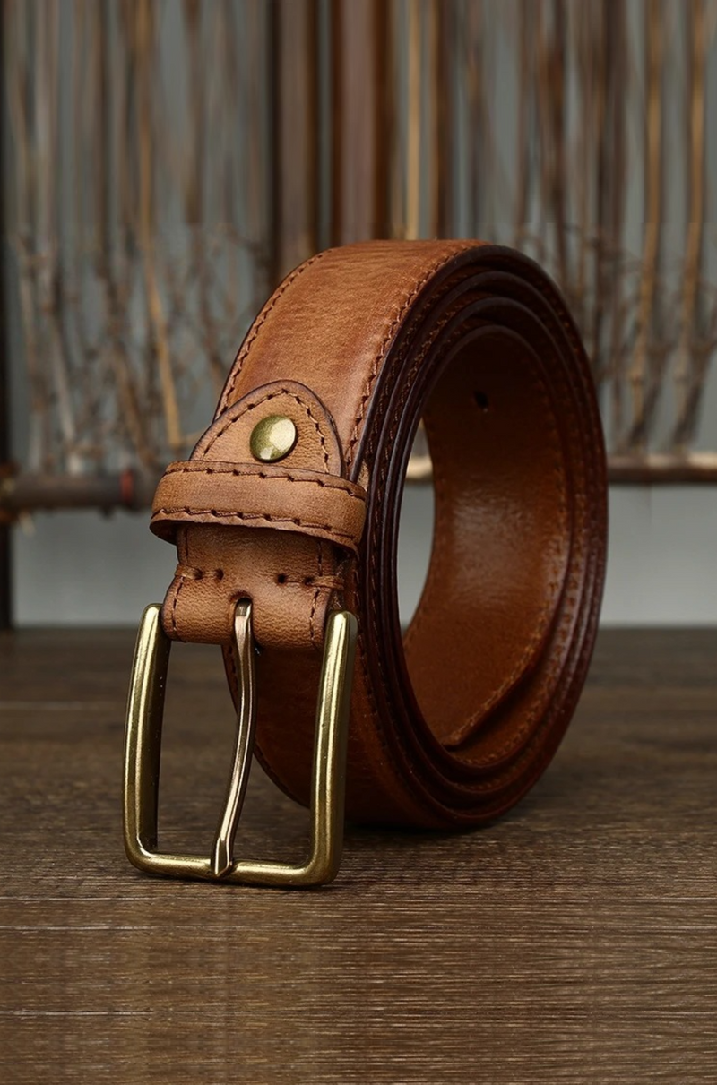 Genuine Leather Belt Men Luxury Strap Male Belt Wild Retro