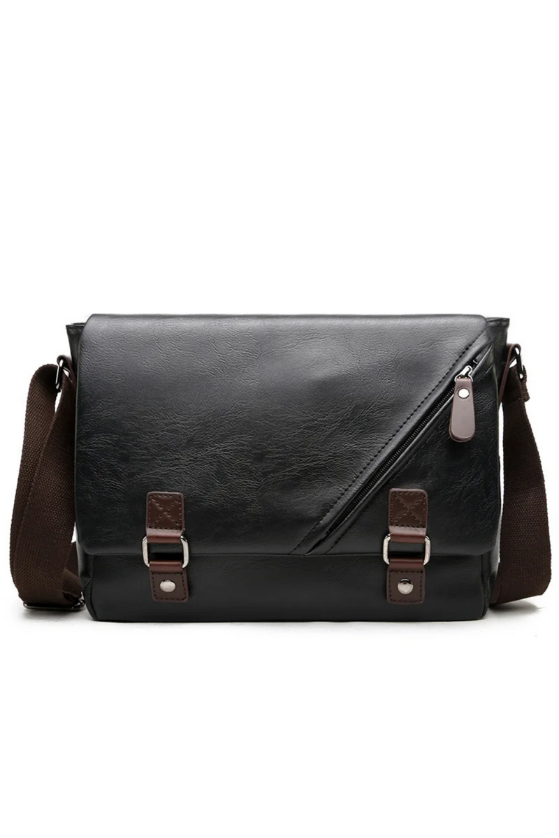 single shoulder bag business leisure men single crossbody leather bag messenger bags