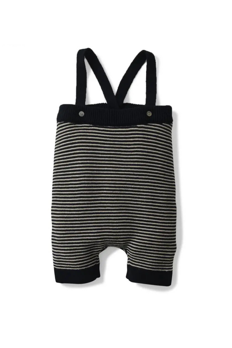 Baby Boy Striped Wool Knitting Suspender Shorts Infant Toddler Clothing Cotton Rib Knit Pants Overalls