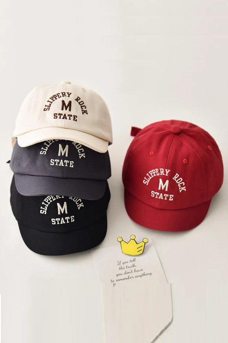 Baby Baseball Caps Autumn Spring Letter Embroidery Soft Cotton Peaked Hats For Boy Girl Outdoor Kids Adjustable Sun Visor Hats