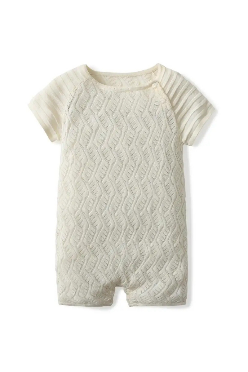 Little Boys Girls Summer Cotton Baby Knit Sweater Romper Infant Jumpsuit Clothes