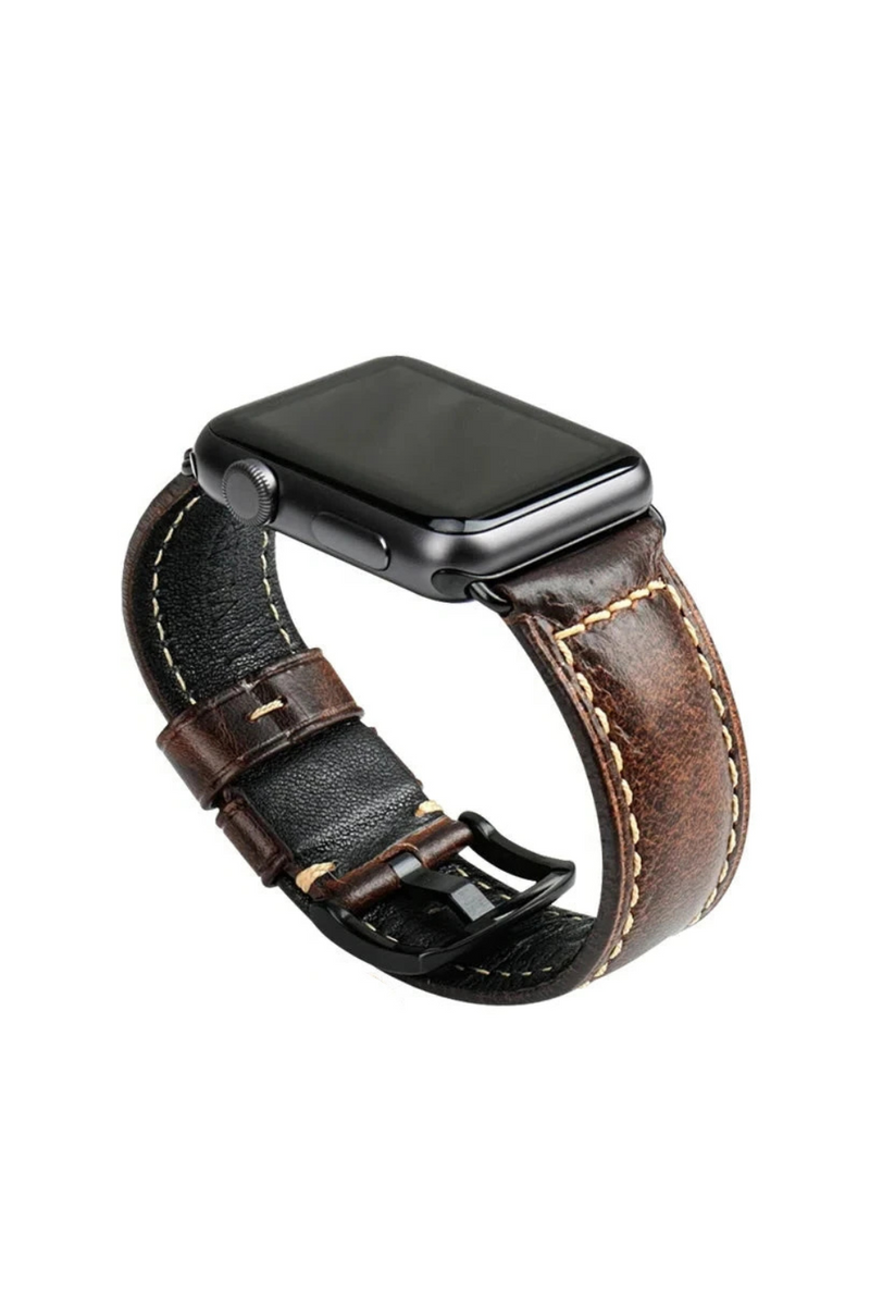 Watch Bracelet For Apple Watch Band Series 9 8 7 6 SE 5 iWatch Leather Watch Strap