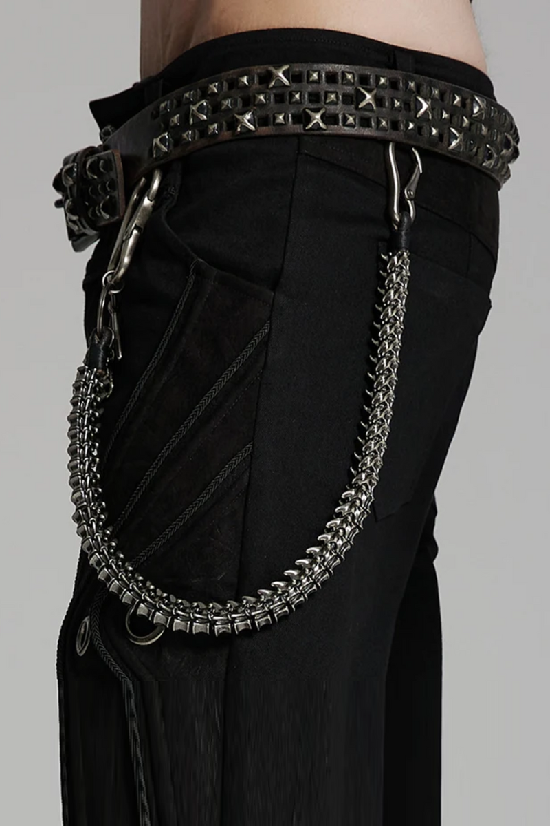 Men's Apocalypse Punk Simulated Waist Chain Personalized Retro Style Accessories Gifts for Men