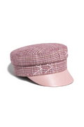 Flat Pink Brim Military Caps Baker Boy Hat Women Caps