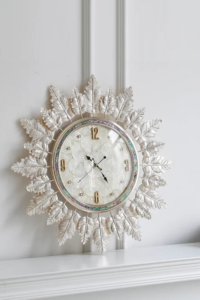 shell wall clock creative clock Home decoration wall clock Modern simple home living room quiet