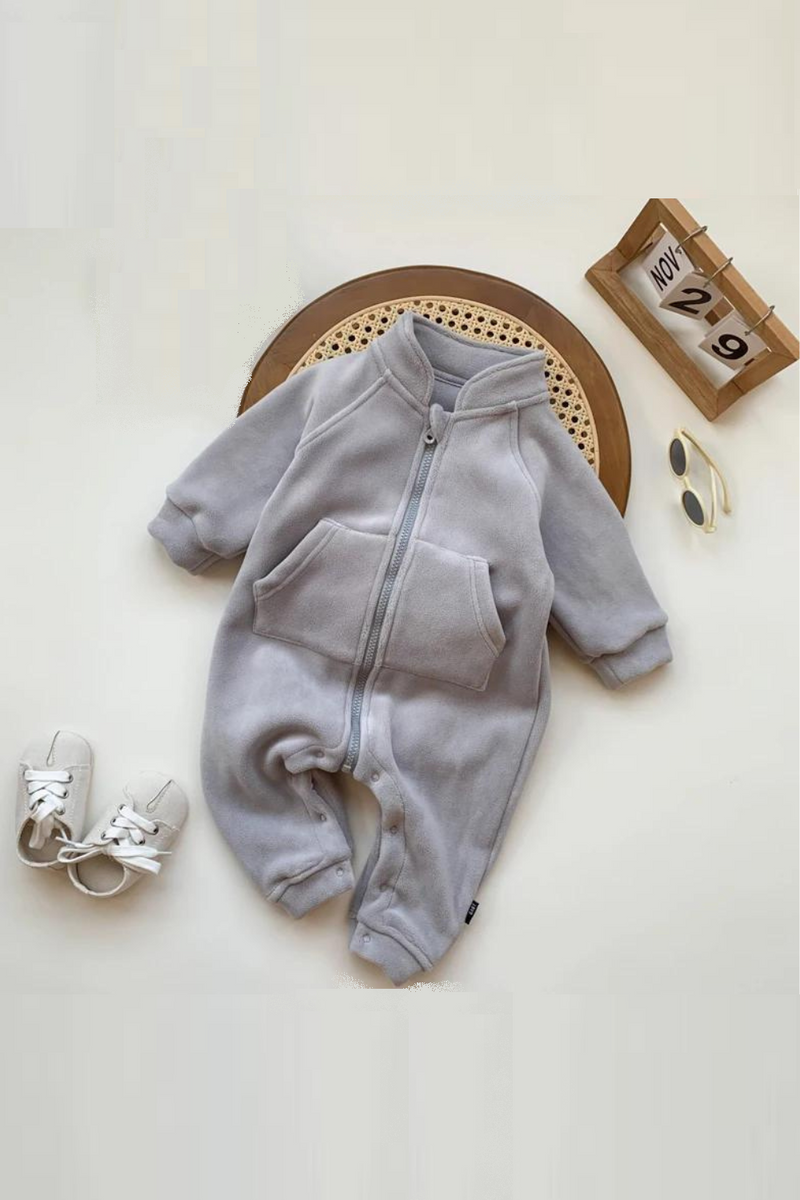 Baby Boy Clothes Girl Rompers Newborn Infant Baby Clothing Soft Warm Fleece Jumpsuit