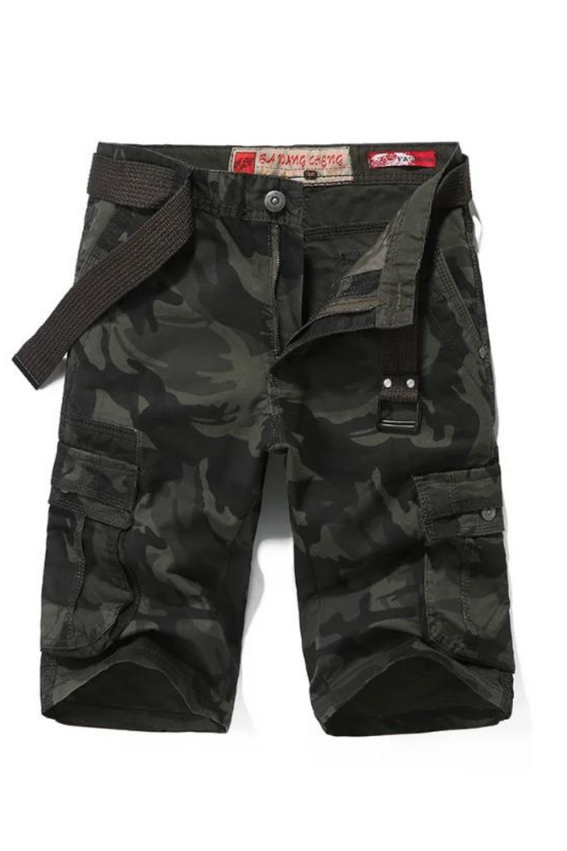 Mens Shorts Camouflage Pure Pants Summer And Autumn Beach Shorts Trousers knee