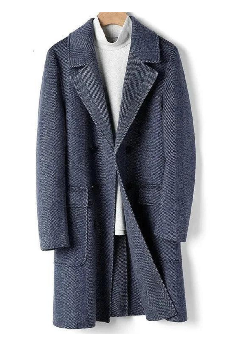 Australian Men business causal Overcoat slim double breasted trench coat