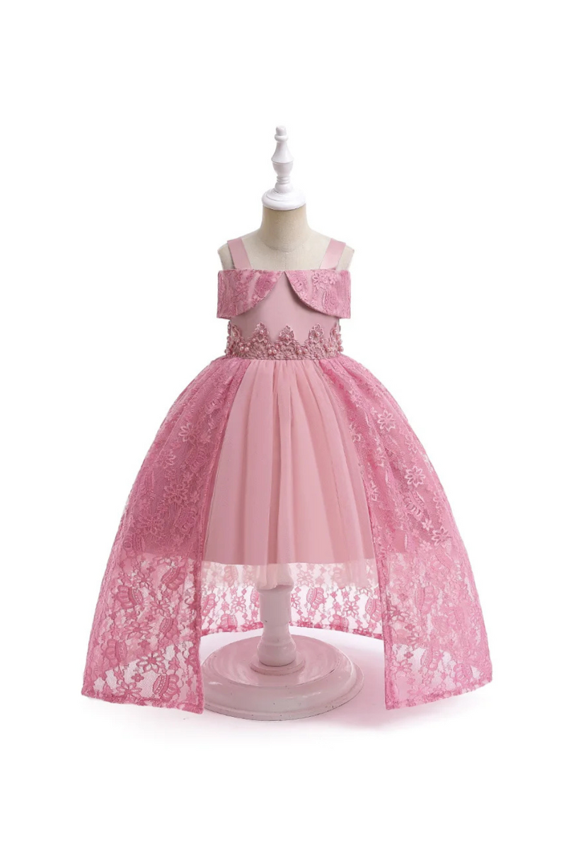 Summer Bridesmaid Girl Dresses Princess Kids Dress for Girls Flower Birthday Children Clothing