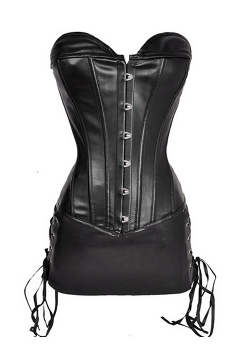 Corset Sexy Women Corset Dress Gothic Body Shaper Mini Skirt Dress Overbust