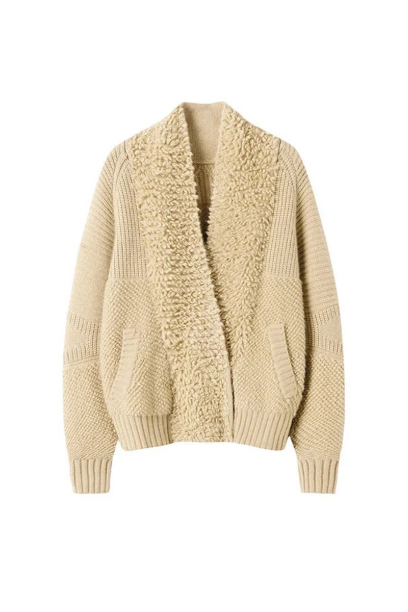 Women Cardigan Wool V Neck Sweaters Fall Winter Jackets