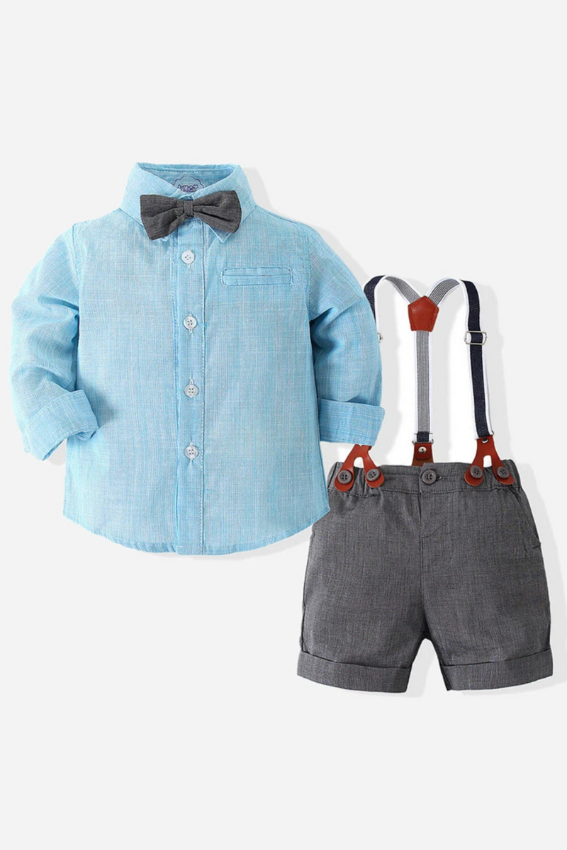 Spring Summer Baby Clothes Gentleman T-shirt Shorts Toddler Boy Clothing Outfits