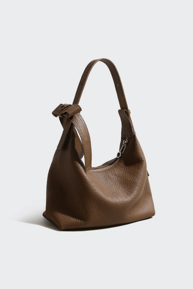 Shoulder Strap One-shoulder Dumpling Bag Versatile Bow Genuine Leather Women Bag