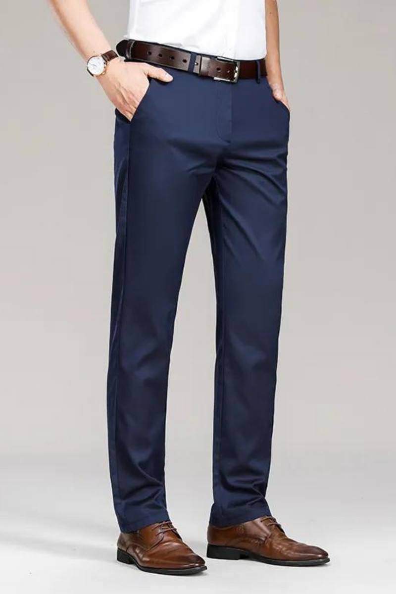 Summer Spring Men's Casual Dress Pants Men Elastic Men Business Casual Classic Pants Male Trousers