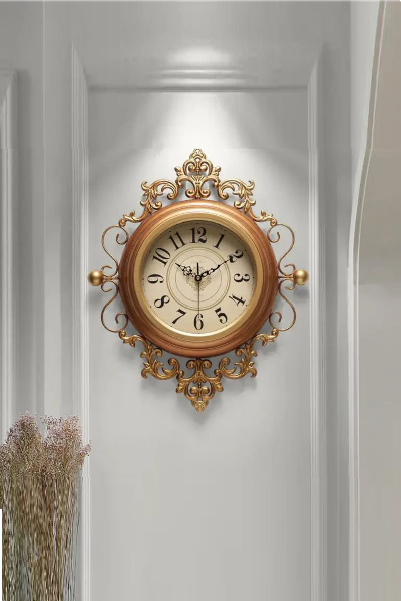 American Wall Clock French Clock Wall Hanging European Living Room Watch Home Clock