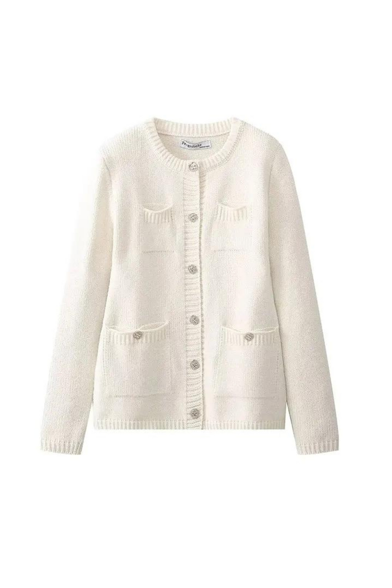 Spring Knitted Cardigan Woman Sweater Cardigans For Women Long Sleeve Elegant Knitwear Coat