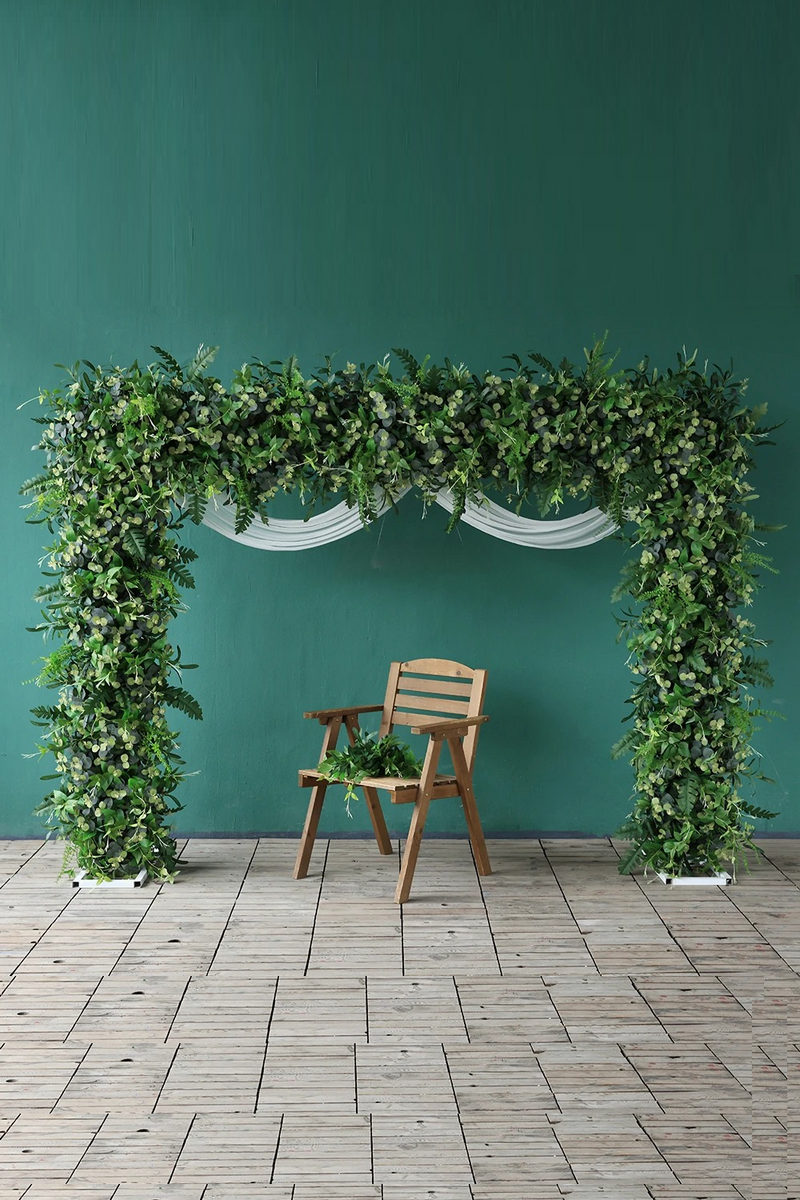 Greenery Eucalyptus Leaves Floral Arrangement for Wedding Event Background Decoration