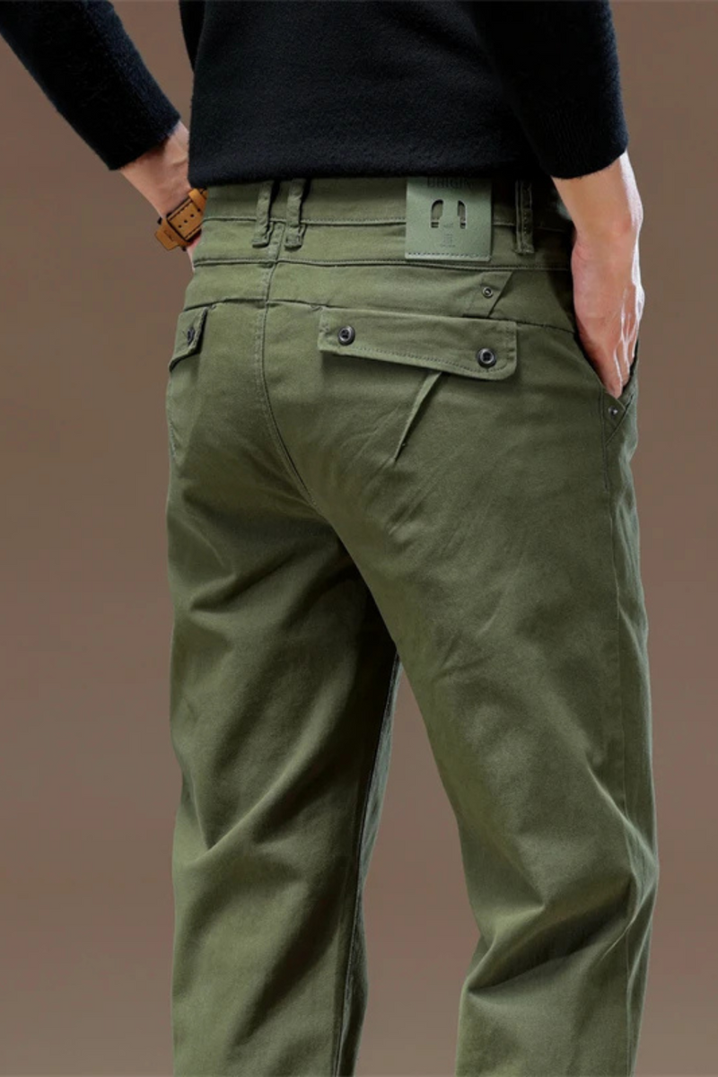 Casual Pants Men Autumn Simple and Versatile Comfortable Slim Straight Pants