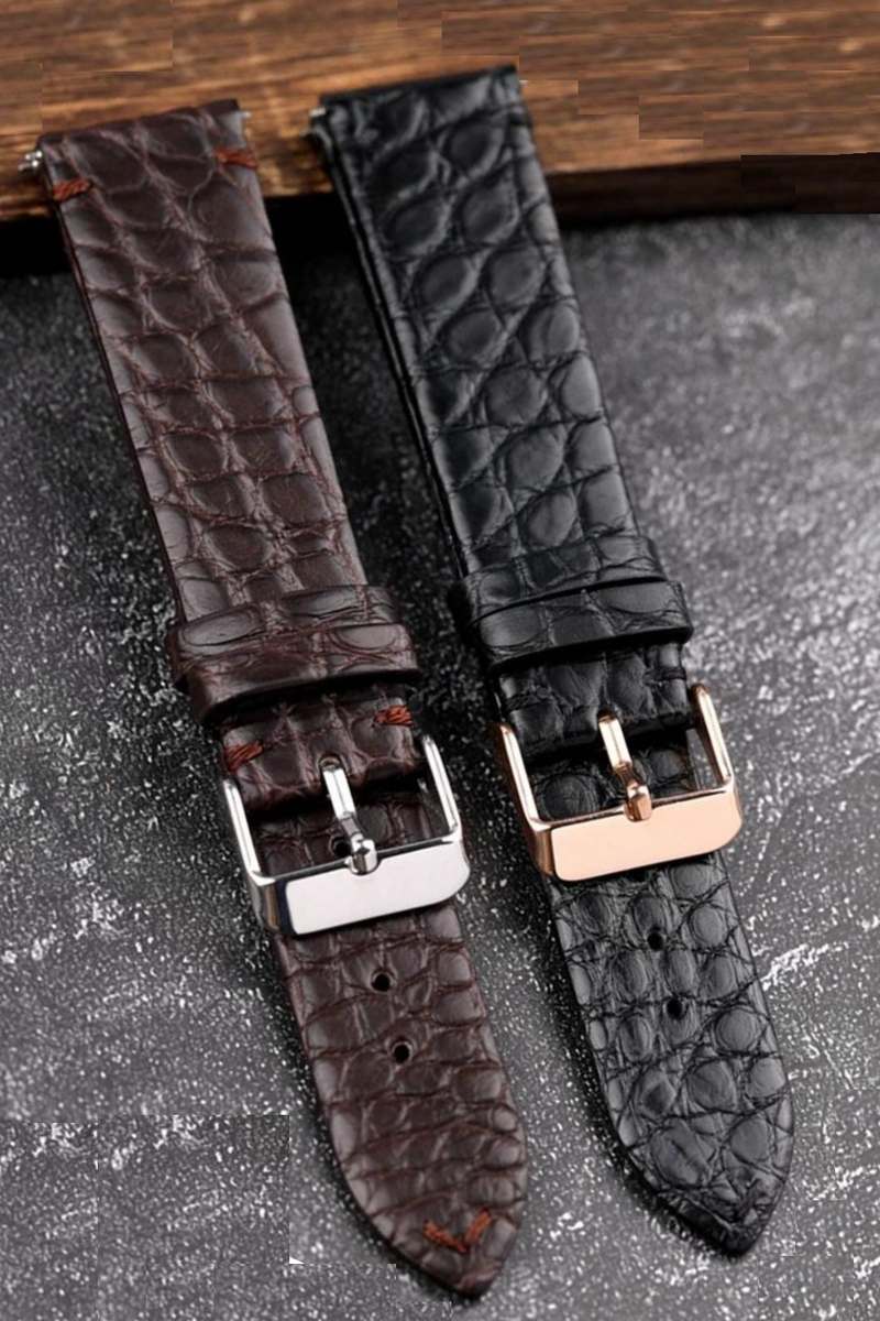 Handmade Leather Watchband Ultra Thin 18 19 20 21 22MM Soft Strap