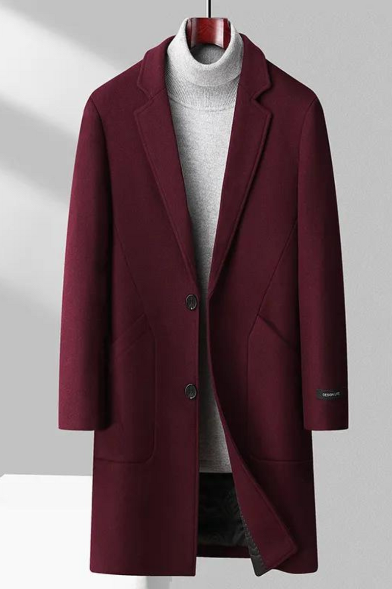 Wool Coat Handsome Spring and Autumn Plankton Handsome Men Version of The Trend Business Coat