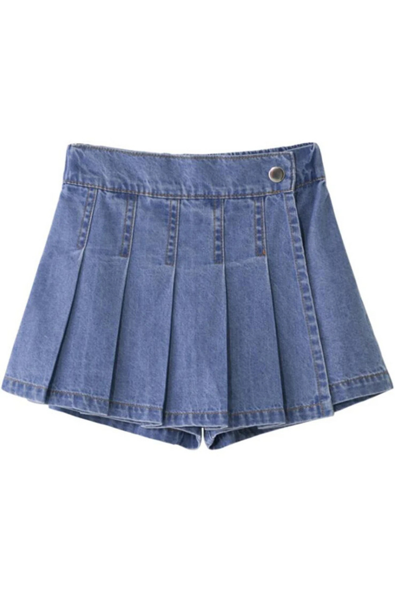 Pleated Girls Skirt Summer Casual School Girls Uniform Clothing Cozy