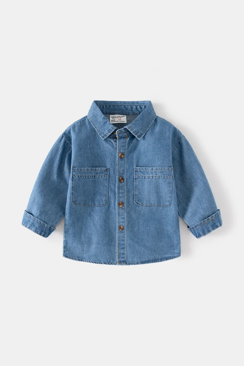 Jean Shirt Jacket Infant Toddler Kid Denim Spring Autumn Summer Outfit