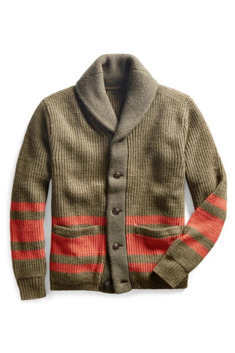 Men Autumn Winter Warm Knitwear Cardigan Jacket Button Front Sweater Casual Loose Wool Knit Men's Sweater