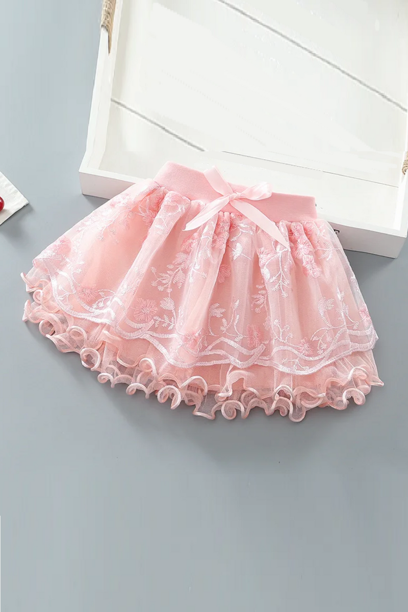 Girls' Mesh Skirts Children's Skirts Style Puffy Skirts Four Seasons Princess Cake Skirts