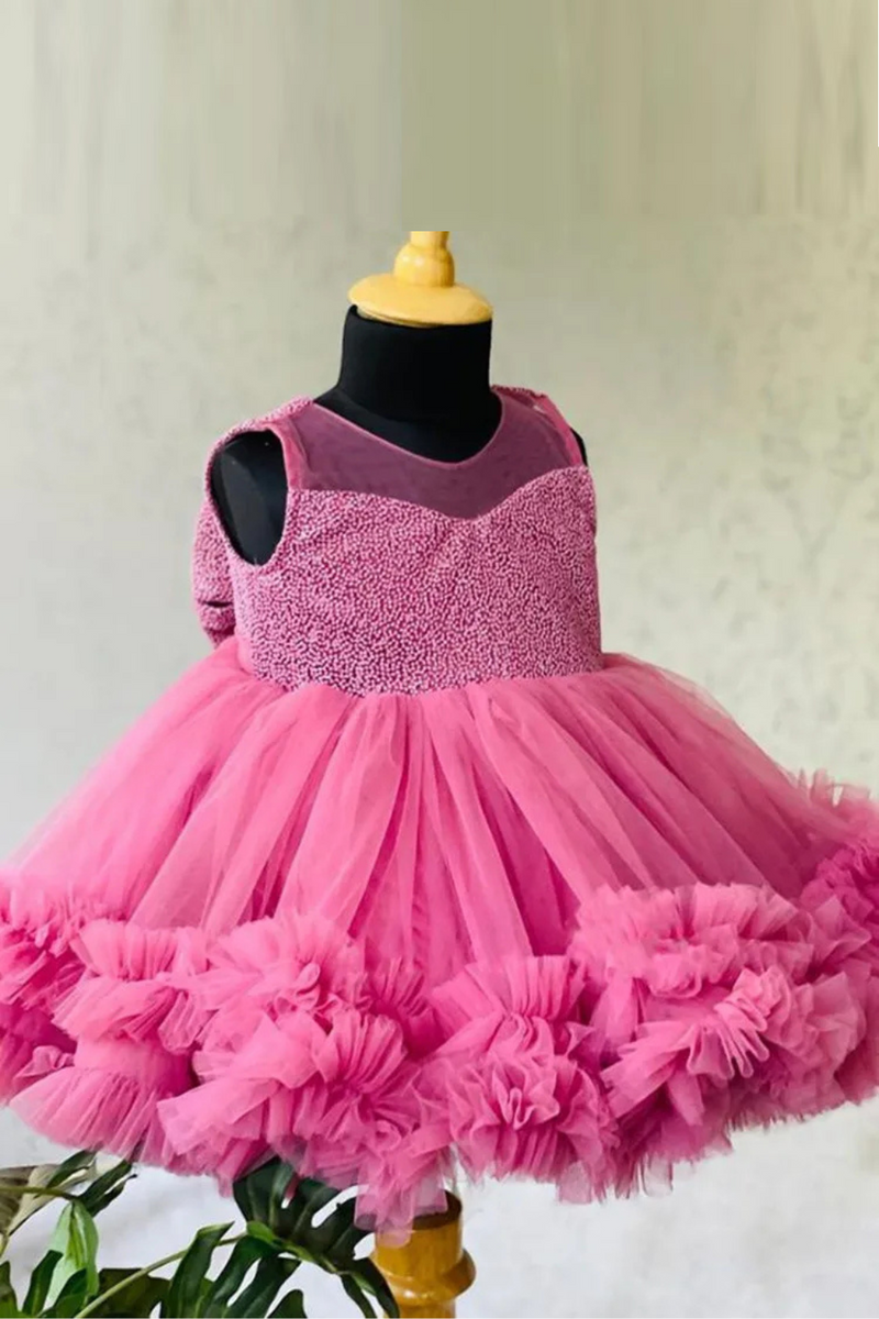 Children's Princess Ball Gown Wedding Birthday Party Christening Prom Girls Dresses Bridesmaid Dresses