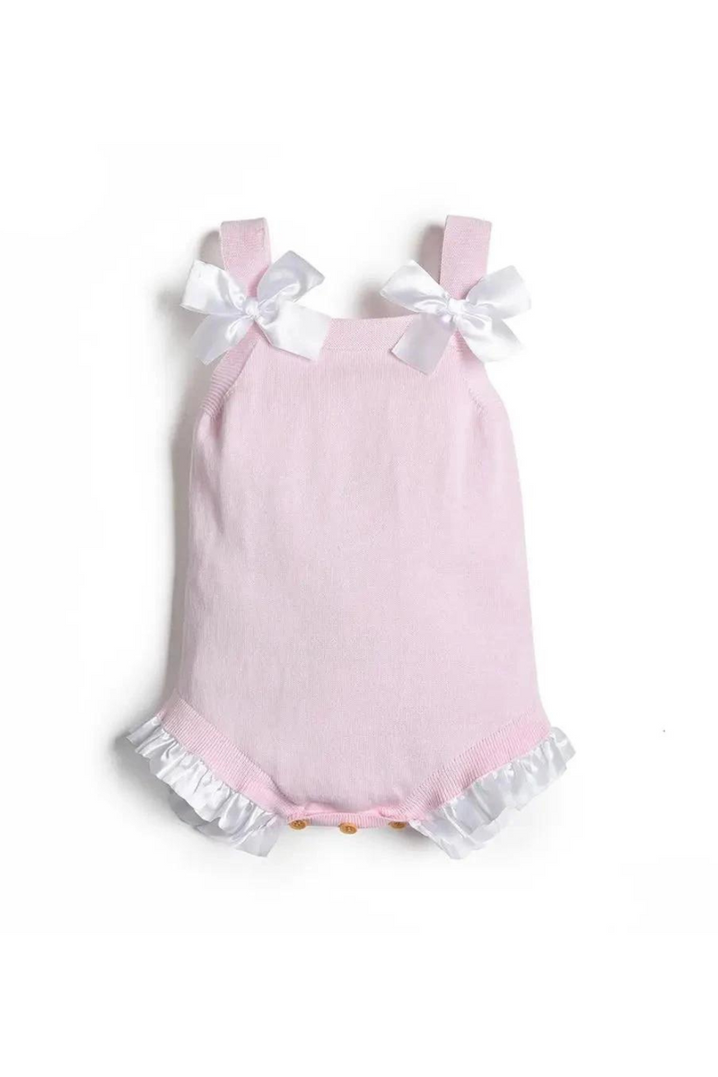 Baby Girls Rompers Pink Cotton Princess Jumpsuit Bow Sleeveless Infant Kids Climb Children Clothing Bodysuit