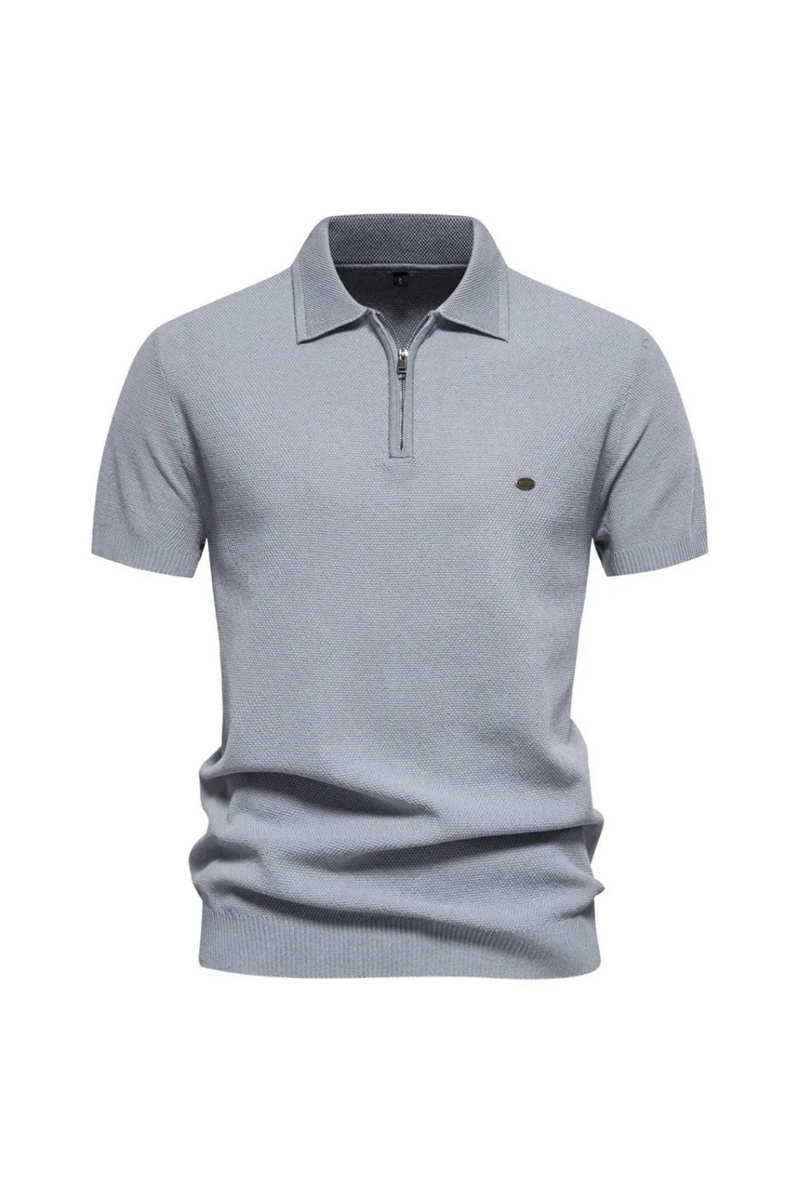 Summer Men Short Sleeved T-shirt Male Casual Knitted Breathable Loose Polo Shirts Men Clothing