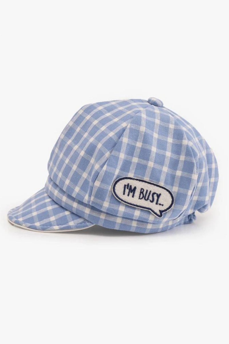 Baby Beret for Boys Daily Wear Plaid Letter Sport Caps Kids Baseball Cap Infant Toddler Sun Hat